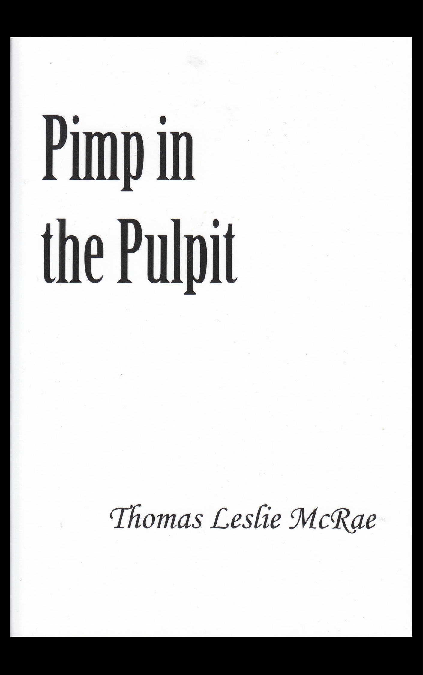 Pimp in the Pulpit - Cover